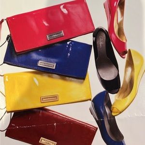 Cole Haan.Handbag & shoes AirElly Ballet 8.5 blueberry shoes coordinating clutch